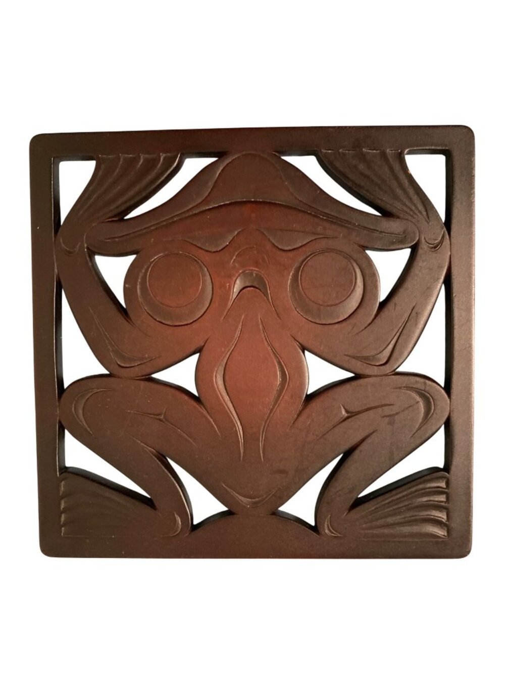 Glass Frog Trivet by BOMA Hand Crafted Recycled Glass